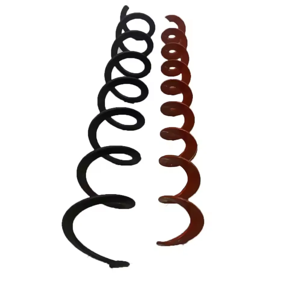 Left- and right-hand helical flights for a matched mixing set Left- and right-hand helical flights for a matched mixing set