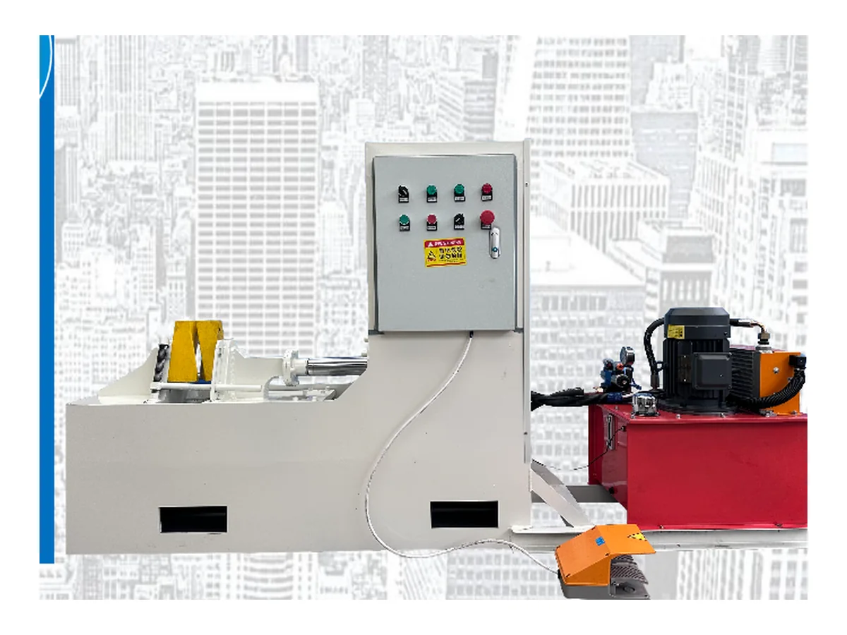 Hydraulic sectional flight forming machine
