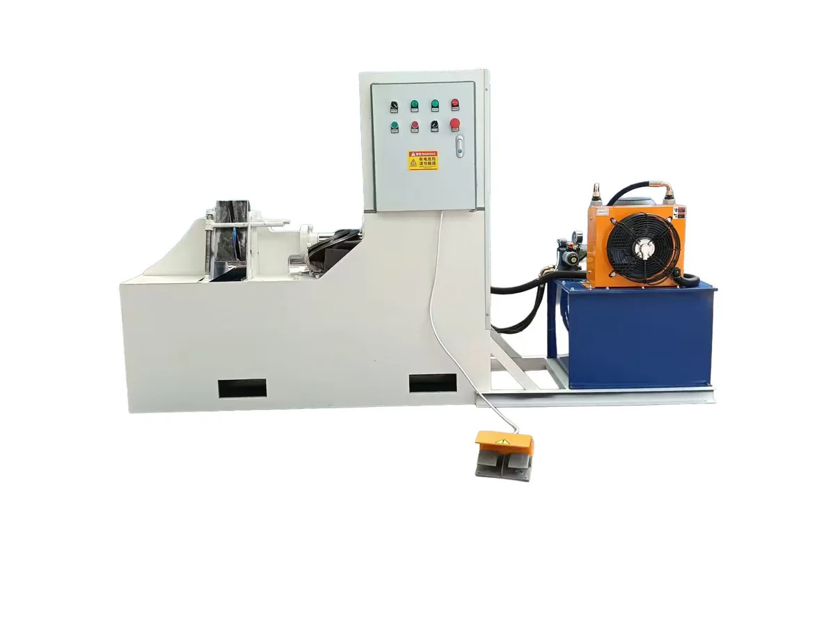 Hydraulic sectional flight forming machine