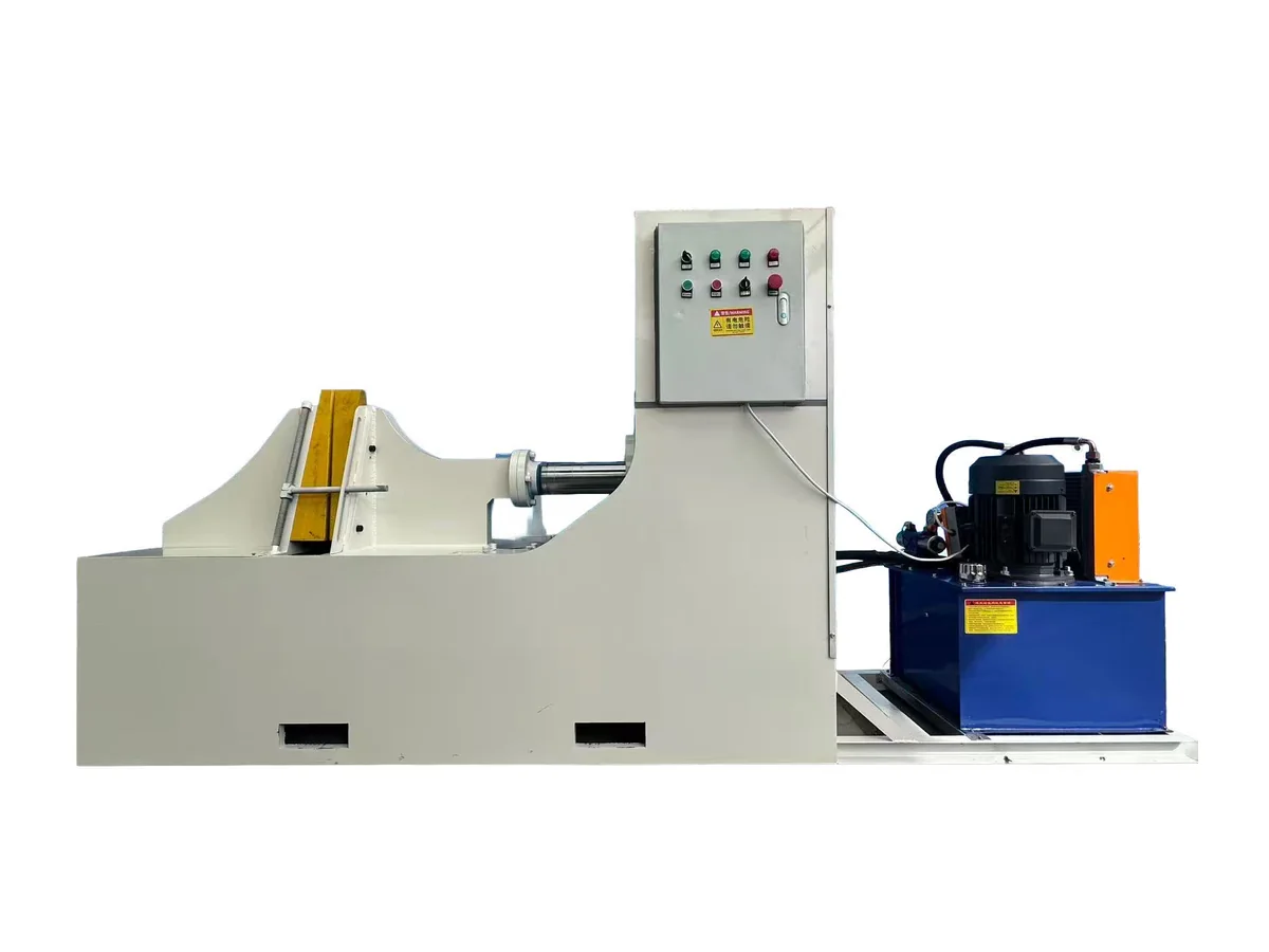 Hydraulic sectional flight forming machine
