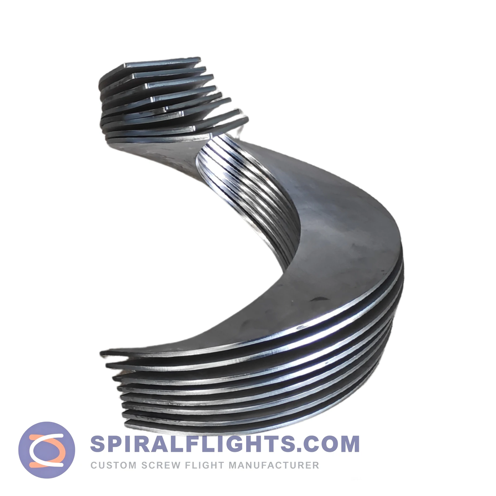 Formed sectional screw flight segments Formed sectional screw flight segments