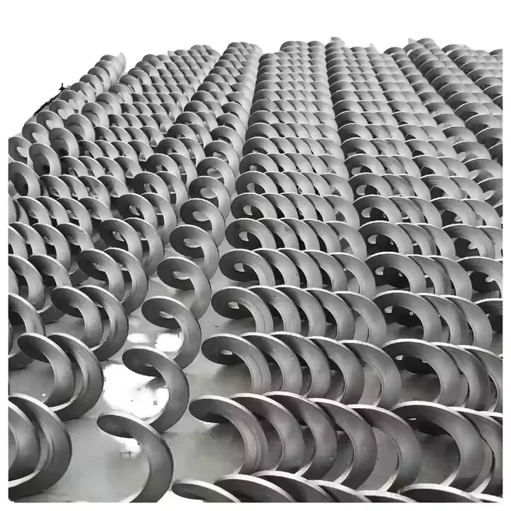 Auger flight manufacturing example Auger flight manufacturing example