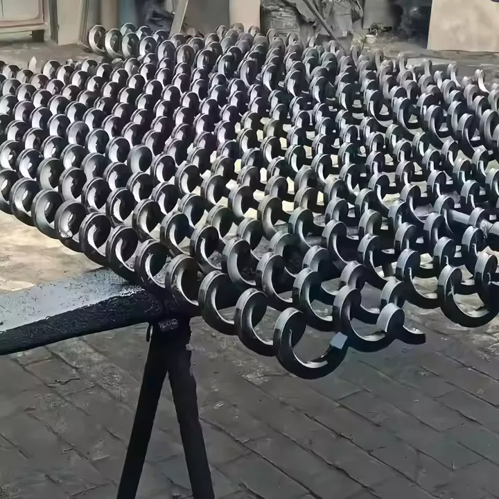 Auger flight manufacturing example Auger flight manufacturing example