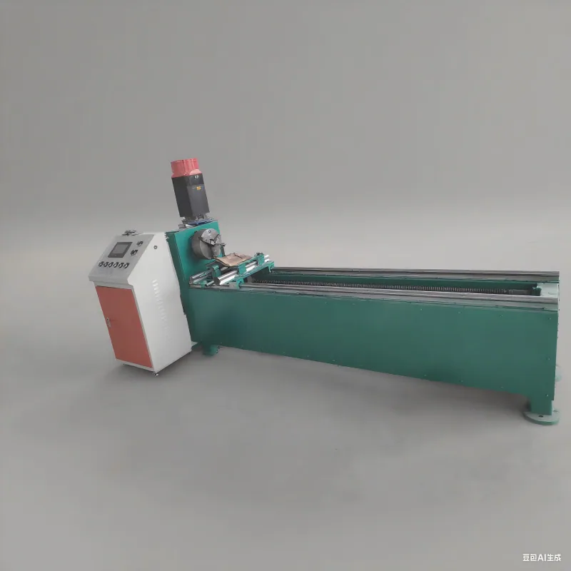 Screw flight winding machine Screw flight winding machine