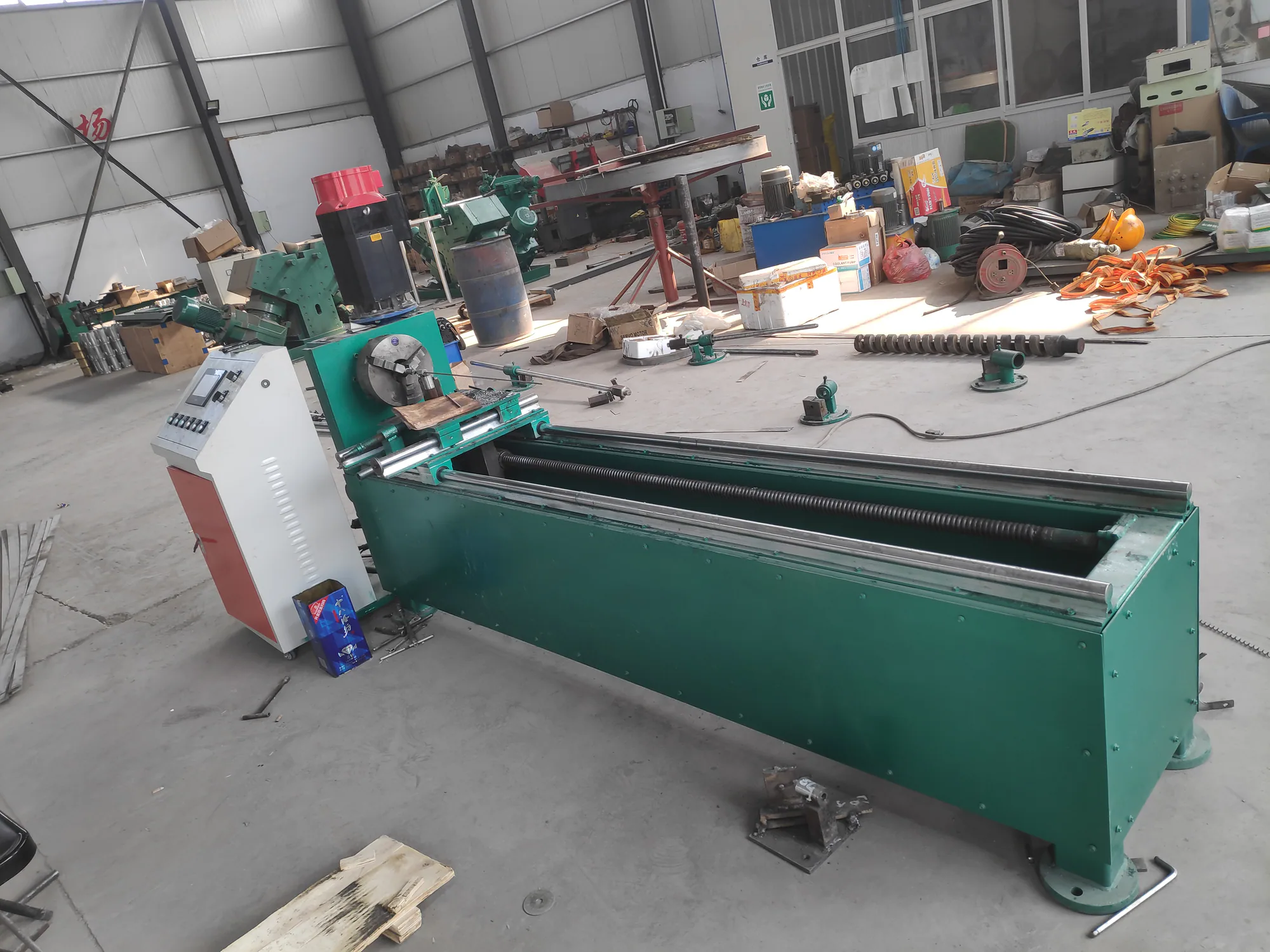 Mould-winding equipment in workshop Mould-winding equipment in workshop