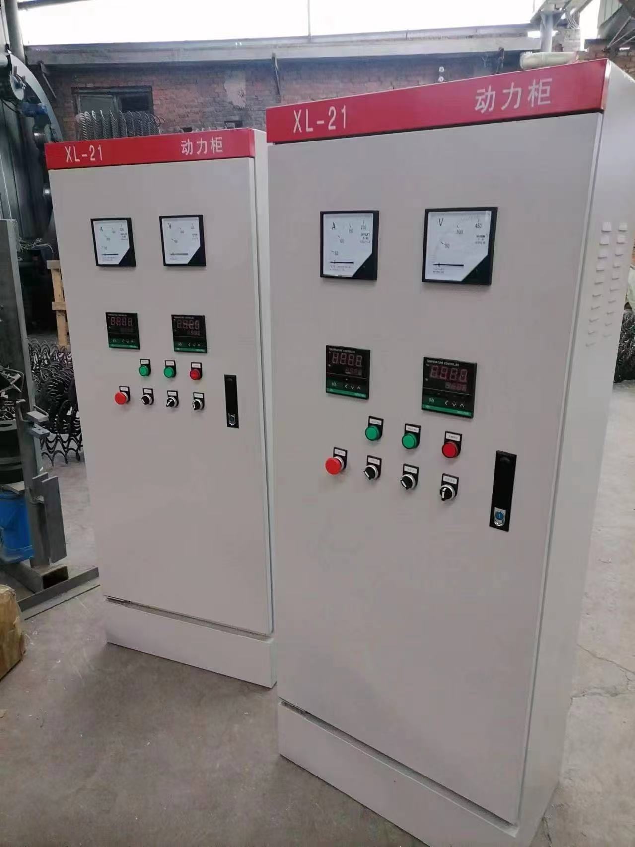 Control cabinets for a flexible auger forming line