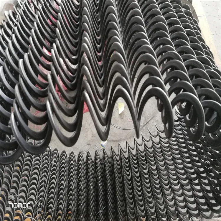 Precision formed flexible auger screw flight for industrial conveying equipment Precision formed flexible auger screw flight for industrial conveying equipment