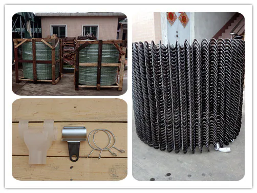Flexible auger screw conveyor with custom spiral flight for material handling applications Flexible auger screw conveyor with custom spiral flight for material handling applications