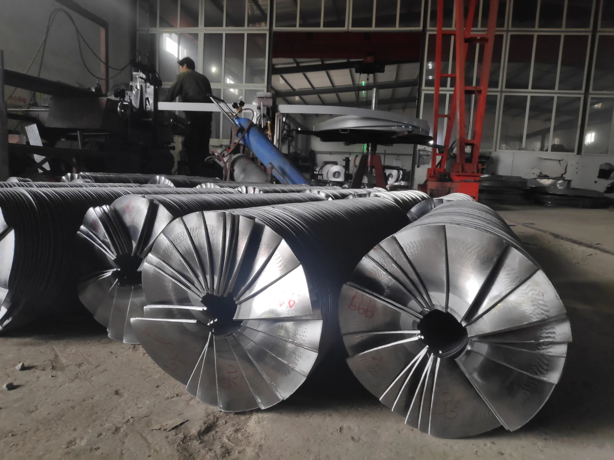 Industrial HS1508L cold rolling machine for manufacturing continuous screw flights Industrial HS1508L cold rolling machine for manufacturing continuous screw flights