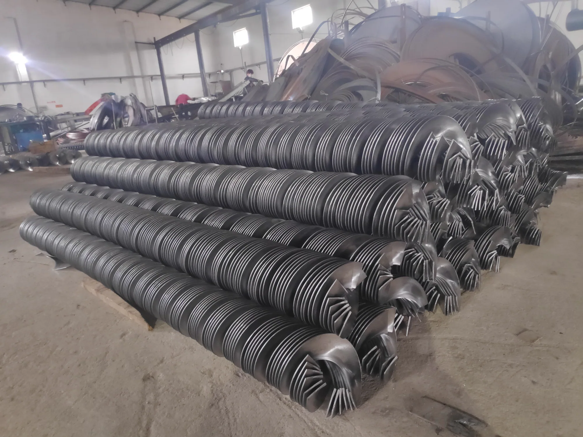 HS604S spiral blade cold rolling machine for helical flight manufacturing HS604S spiral blade cold rolling machine for helical flight manufacturing