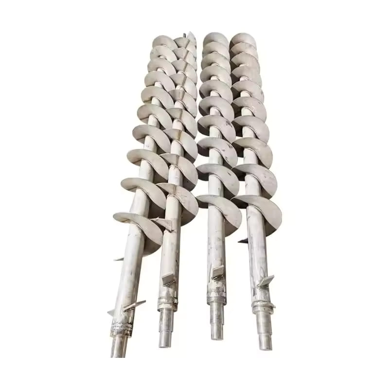 Steel variable-pitch screw flight for conveyor screw assembly Steel variable-pitch screw flight for conveyor screw assembly